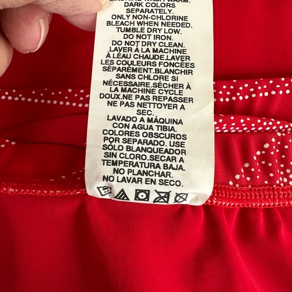ANNE COLE COLLECTION 3 PCs red & white swim suit and cover-up, size 8, VGC - Picture 9 of 13